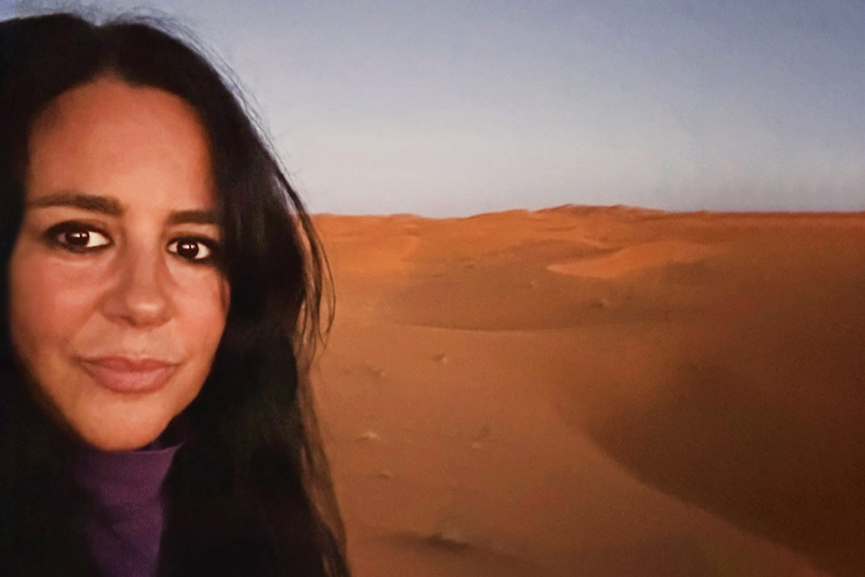 Foto de Inés, miembro de Erg Chebbi Viajes.